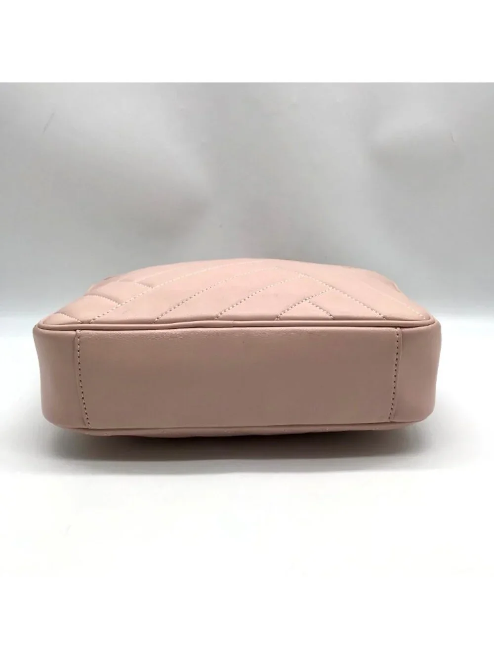 Tory Burch Blush Pink Leather Alexa Stitch Camera Crossbody Bag